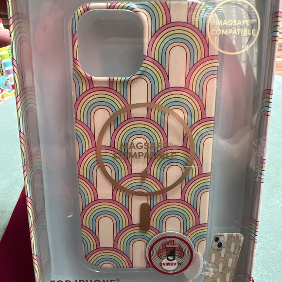 Xo Poppy Phone case IPhone MagSafe  Compatible iPhone 15/14/13 Rainbow Pride NEW - Picture 3 of 4